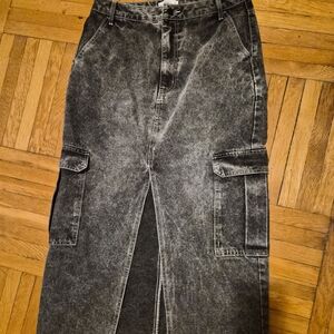 Men's Black Acid Wash Jeans
